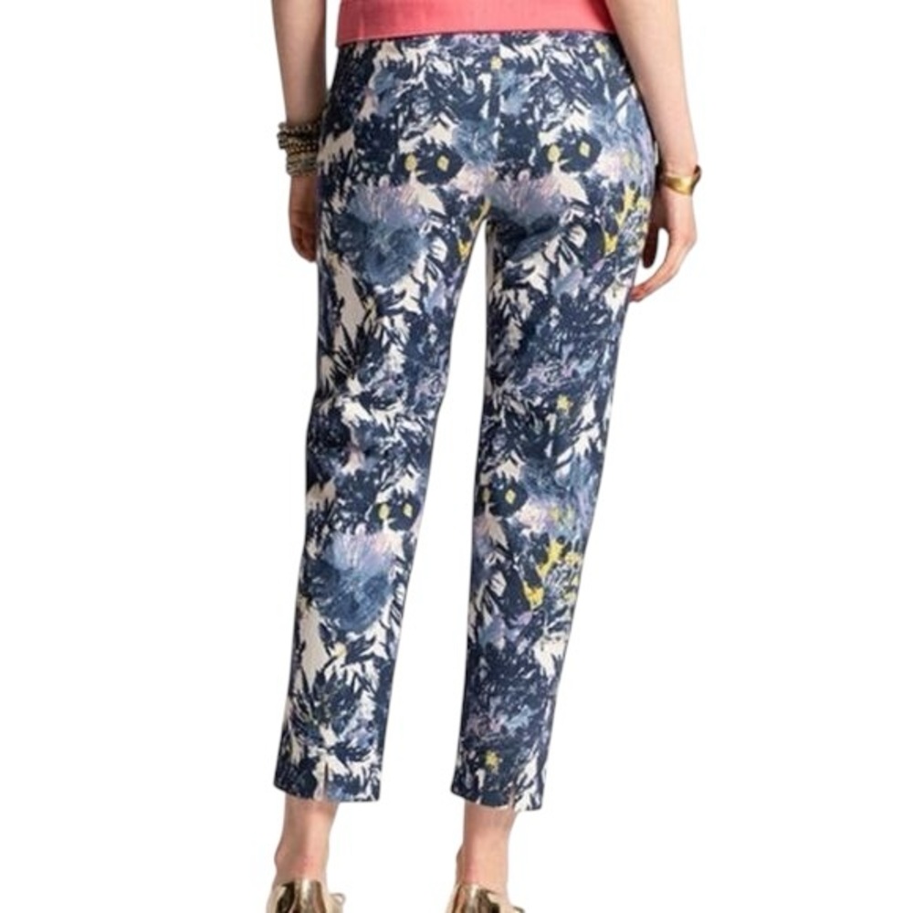 Like New! Frances Valentine Lucy Pants Navy Floral 6